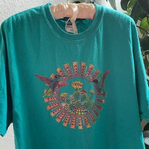 Super Rad Metallic Print Hummingbird Tee